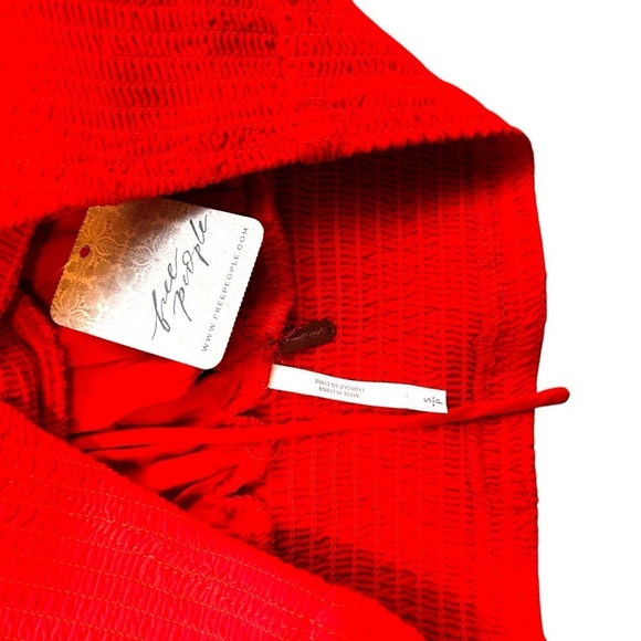 Free People Ava V-Neck Tie Back Top- Size Small - Picture 10 of 14